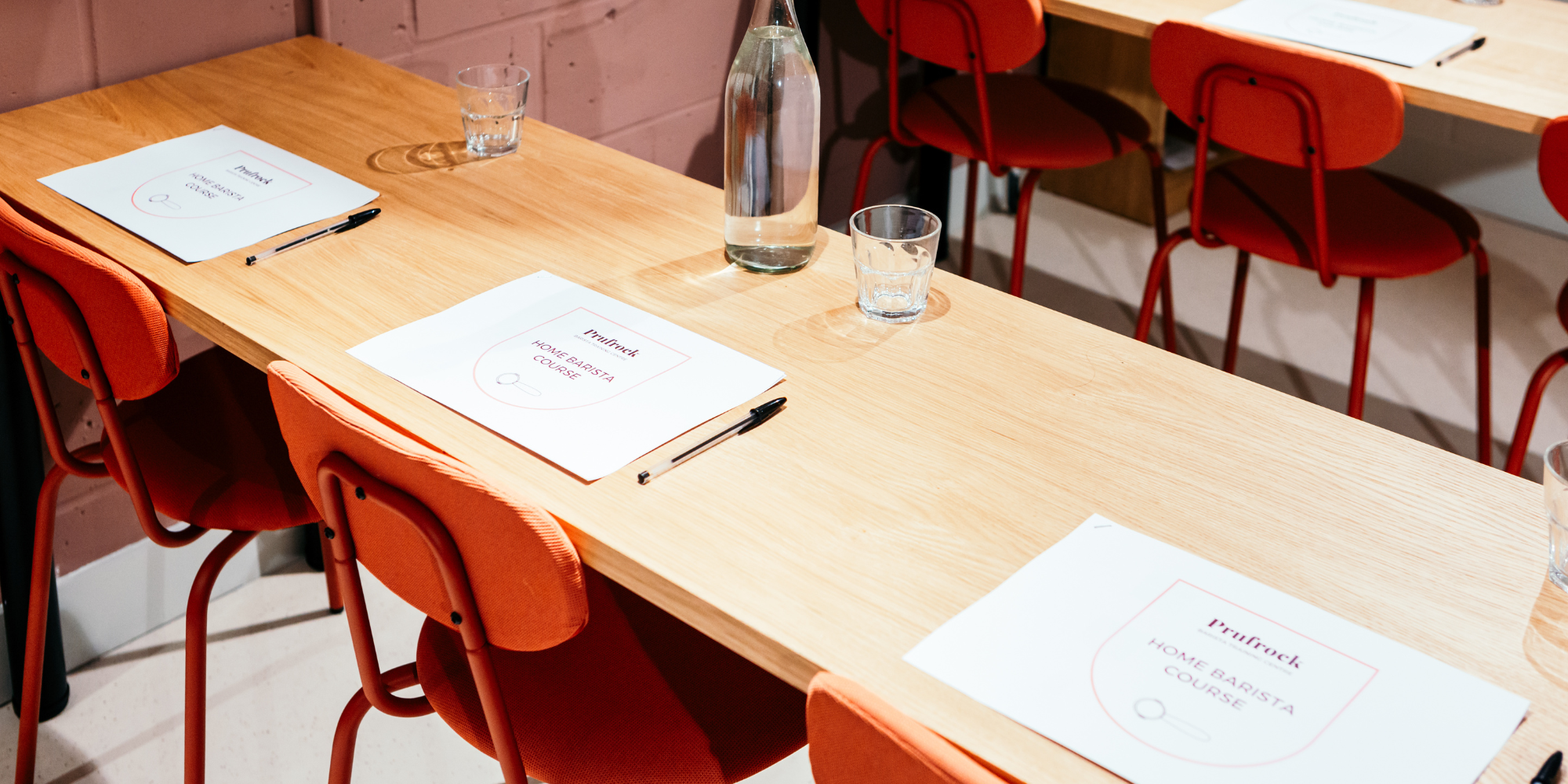 Student desks and Home Barista